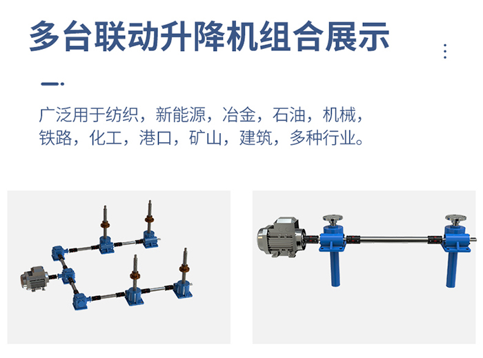 蝸輪蝸桿減速機多臺聯動